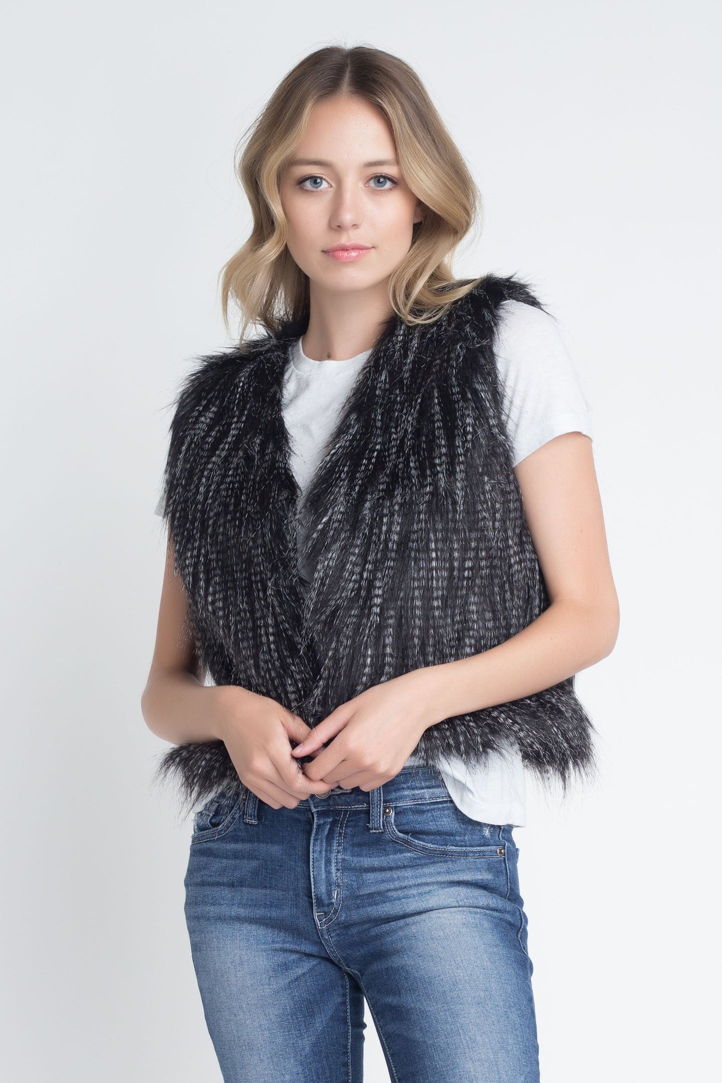 Women's Faux Fur Sleeveless Vest